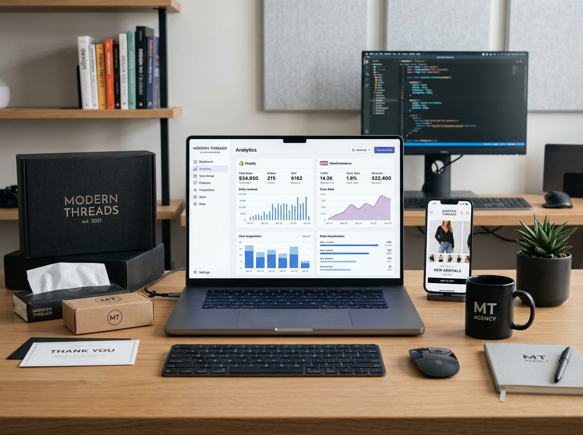 MRK E-Commerce Store Development and Analytics Dashboard Showcase